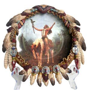 1997 Deliverance The‎ Hamilton Collection Mystic Warriors Shield Series Feathers